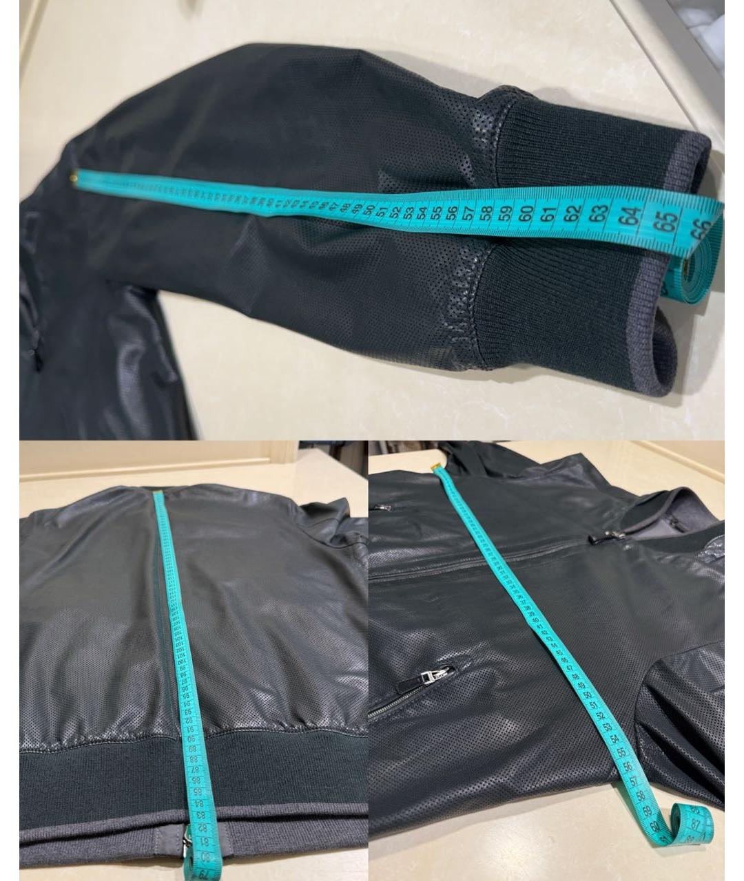 ERMENEGILDO ZEGNA XXX Зеленая кожаная куртка, фото 8