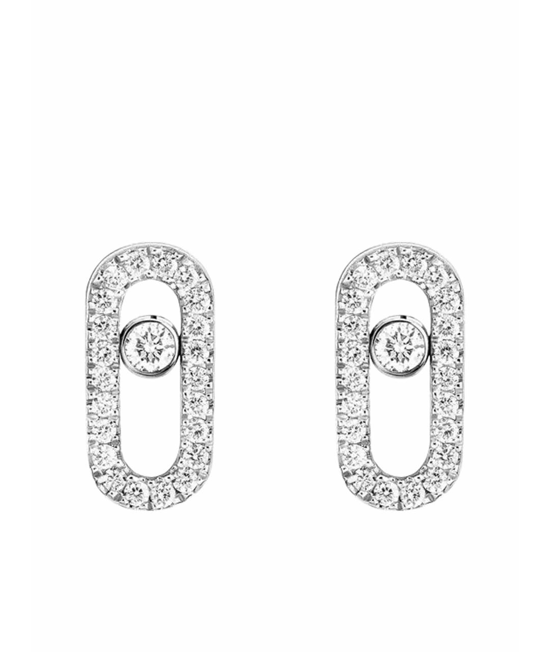 MESSIKA Серебряные серьги из белого золота, фото 1