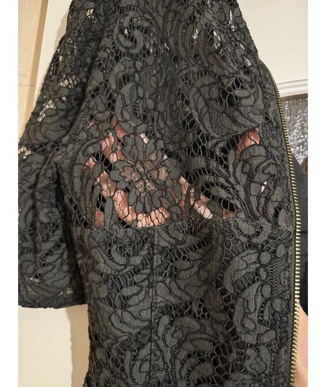 BURBERRY Хаки кружевное коктейльное платье, фото 6