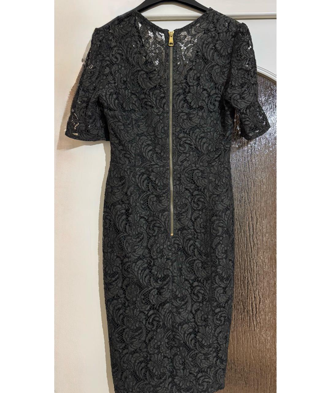 BURBERRY Хаки кружевное коктейльное платье, фото 2