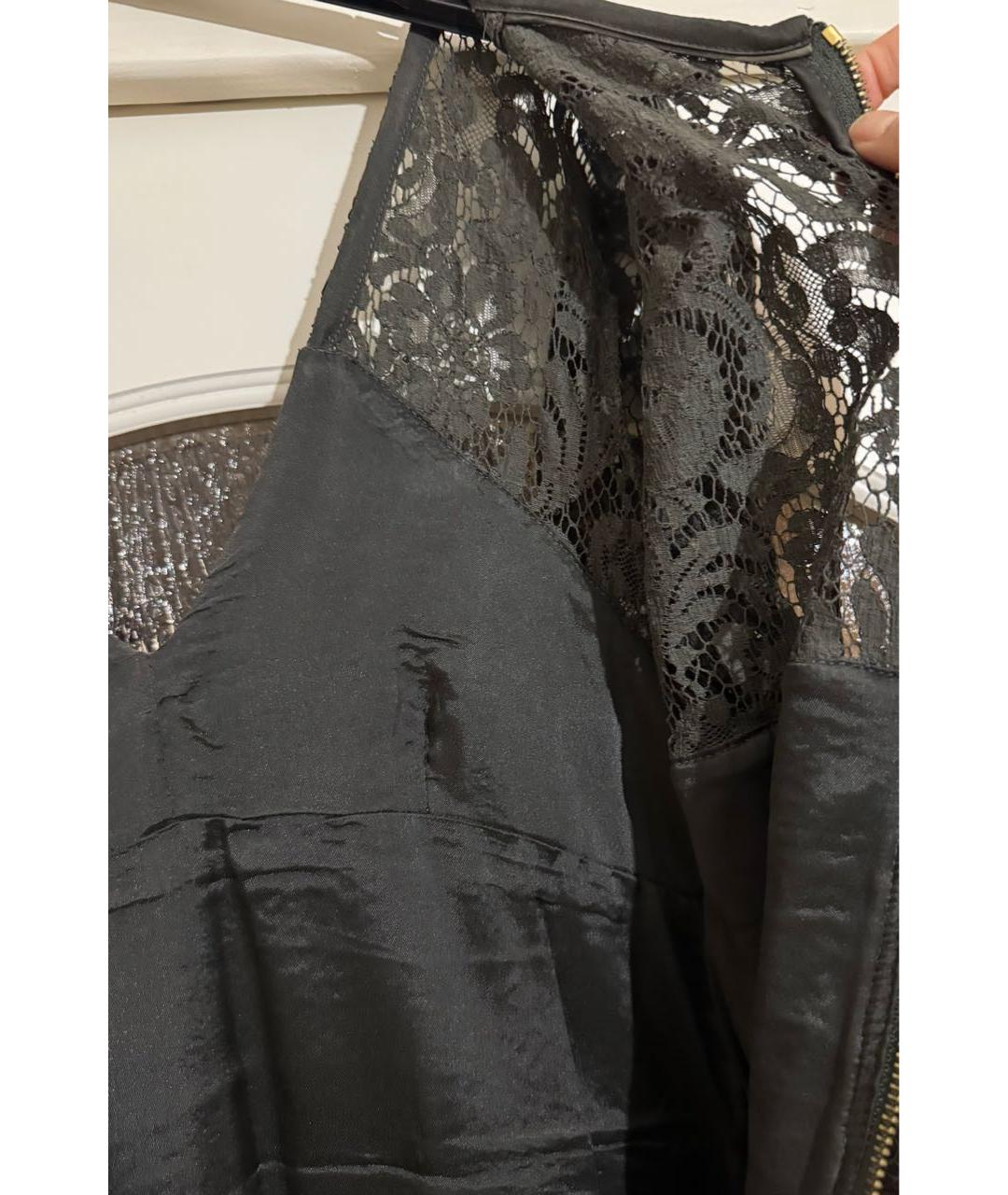 BURBERRY Хаки кружевное коктейльное платье, фото 4