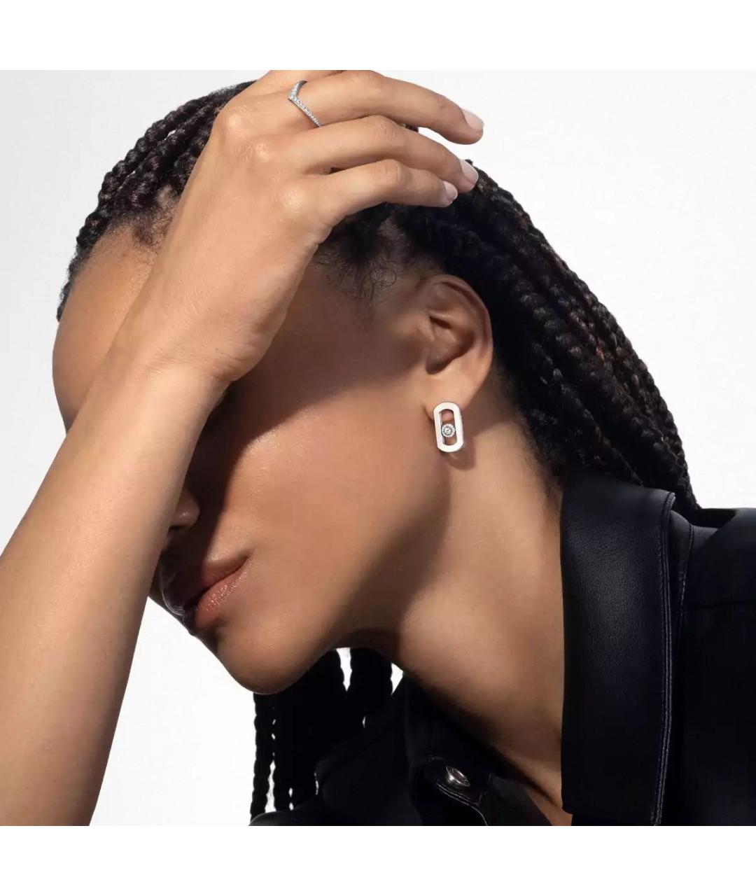 MESSIKA Серебряные серьги из белого золота, фото 2