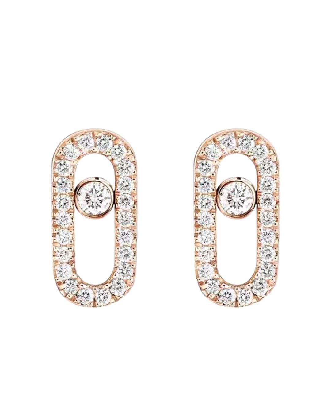 MESSIKA Бежевые серьги из розового золота, фото 1