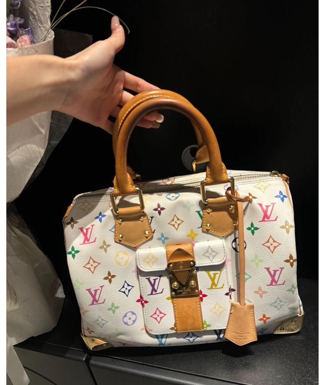 LOUIS VUITTON Белая сумка с короткими ручками, фото 2