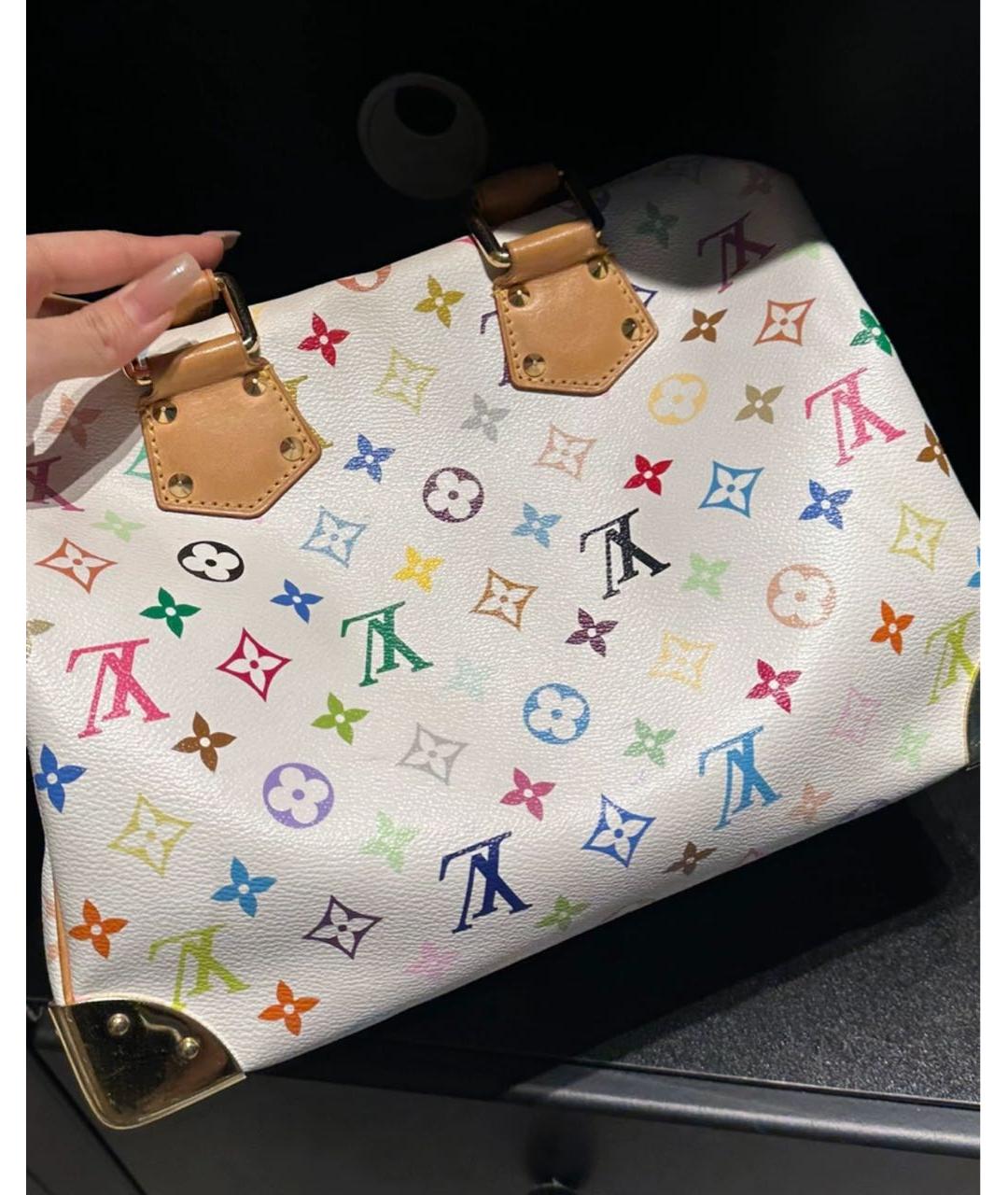 LOUIS VUITTON Белая сумка с короткими ручками, фото 3