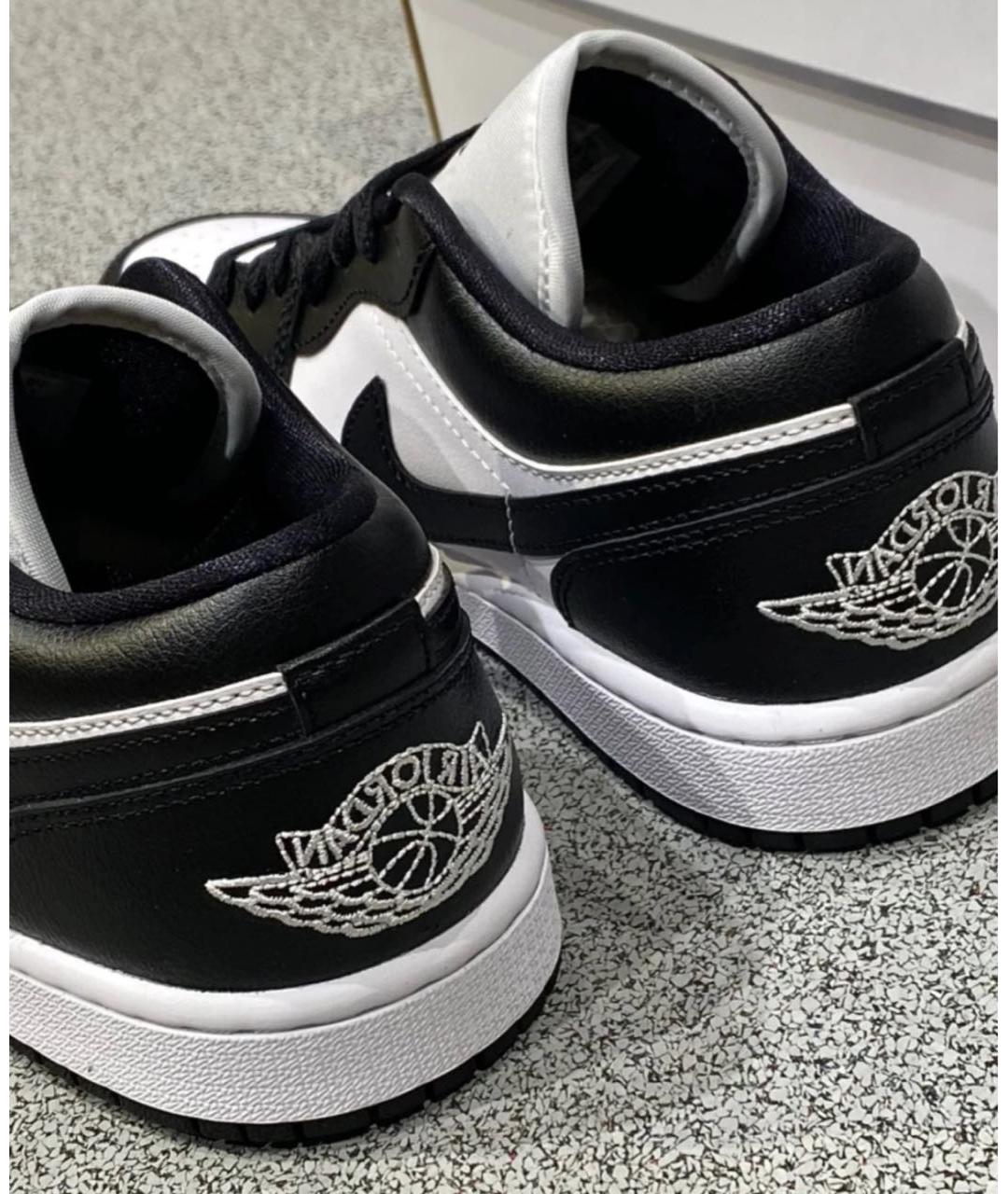 JORDAN Черные кожаные кроссовки, фото 6