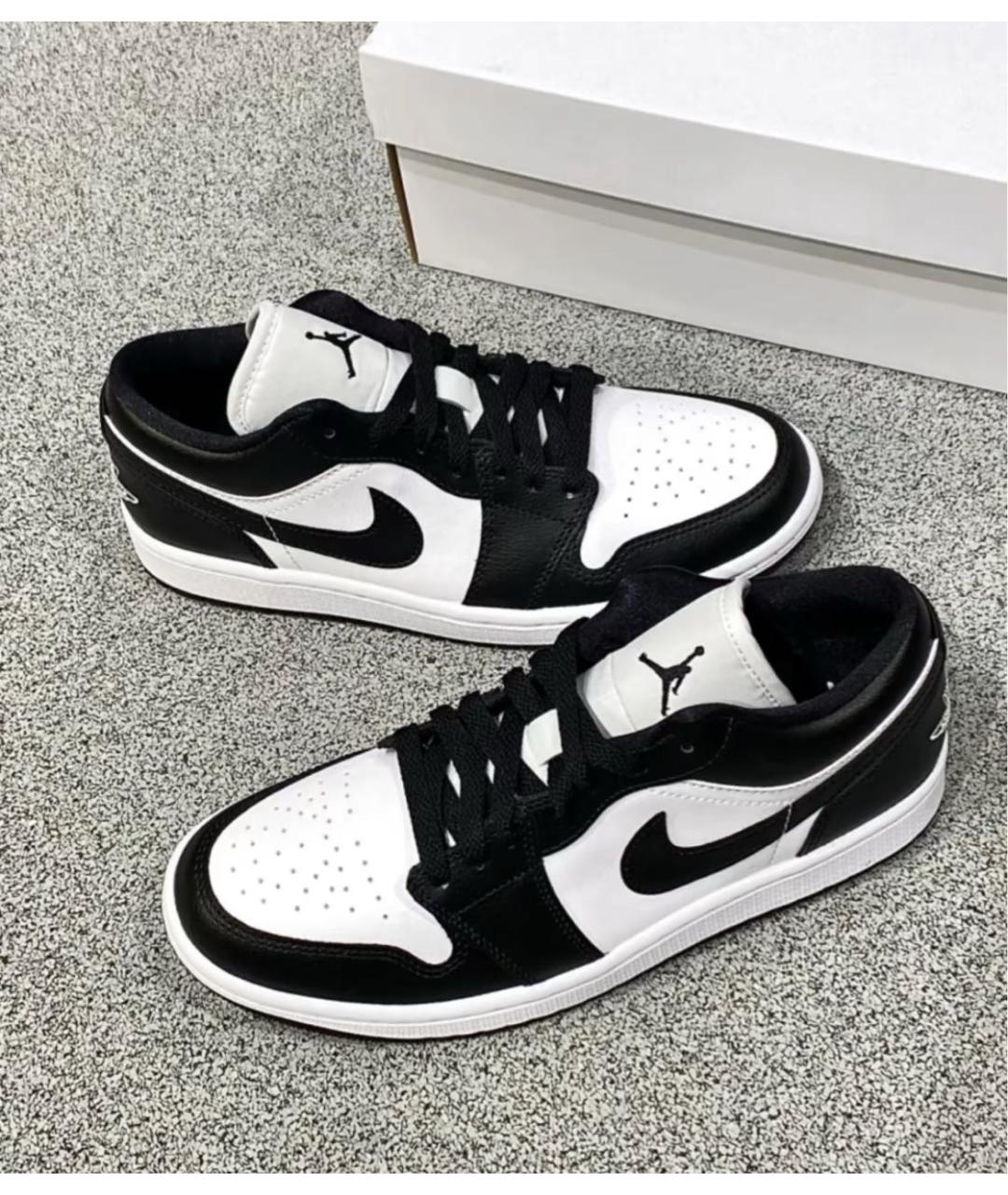 JORDAN Черные кожаные кроссовки, фото 4