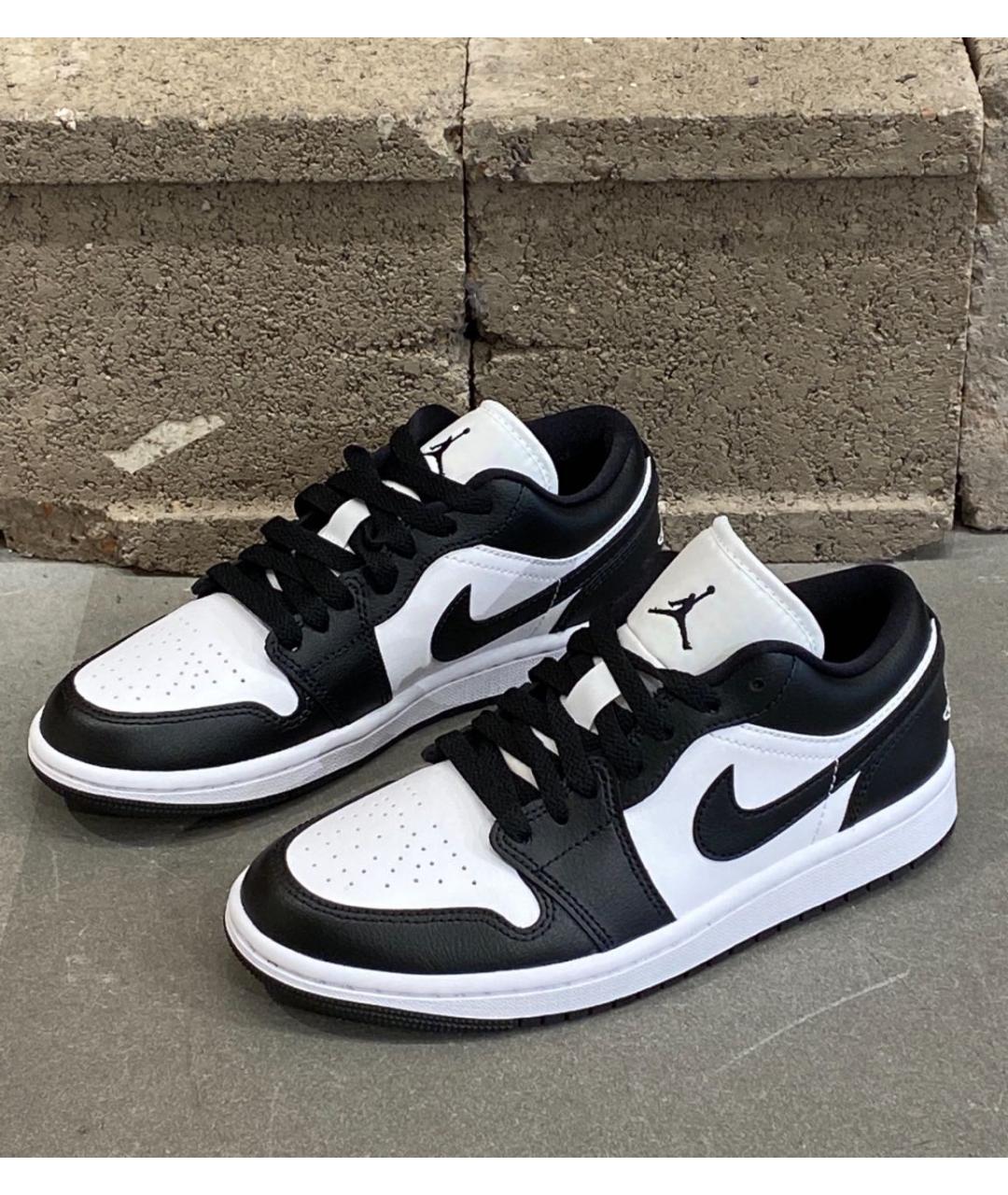 JORDAN Черные кожаные кроссовки, фото 2