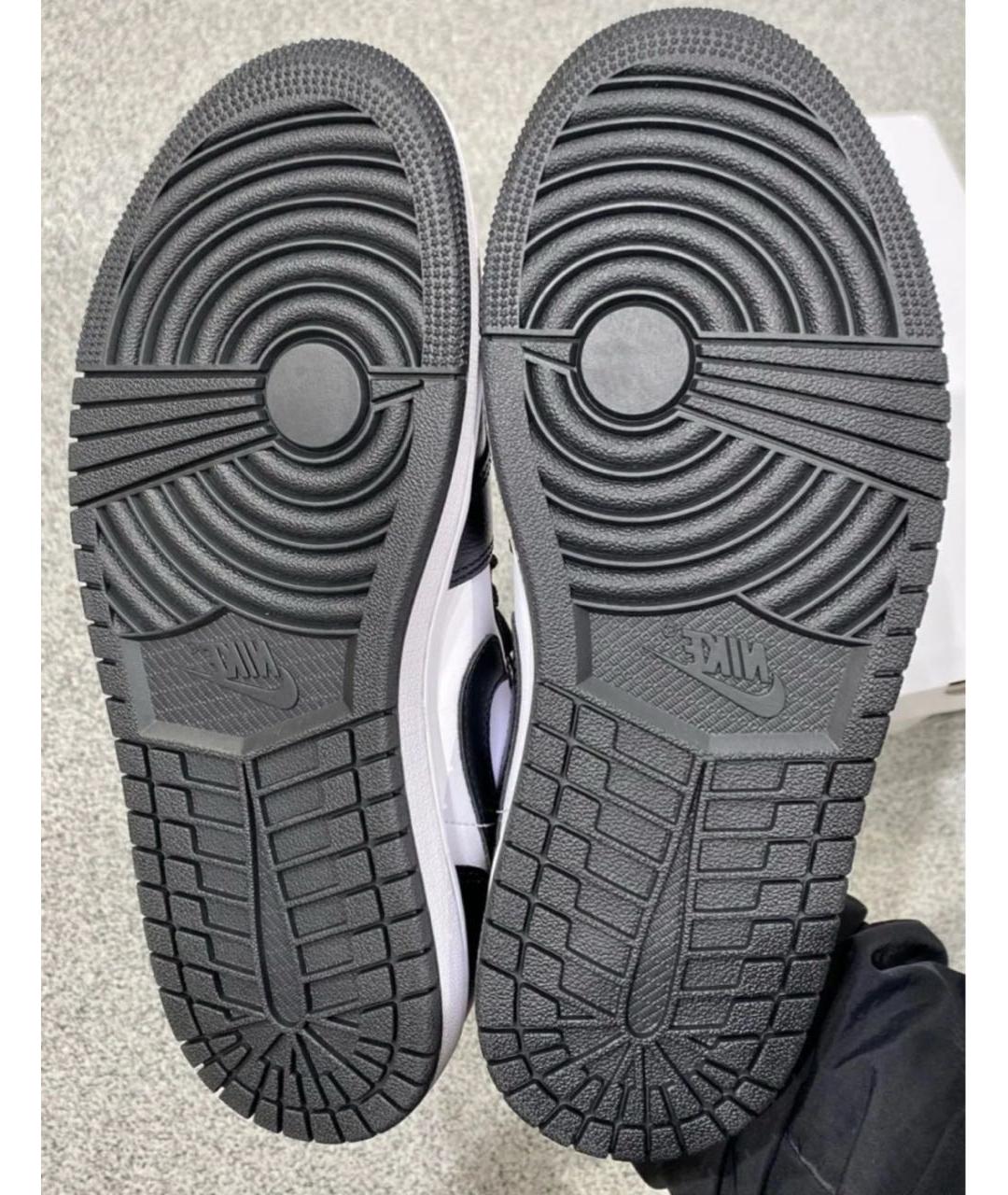 JORDAN Черные кожаные кроссовки, фото 7