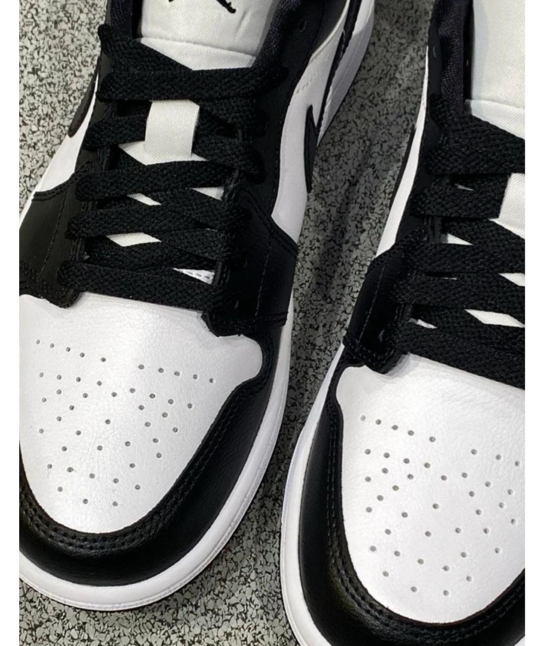 JORDAN Черные кожаные кроссовки, фото 5