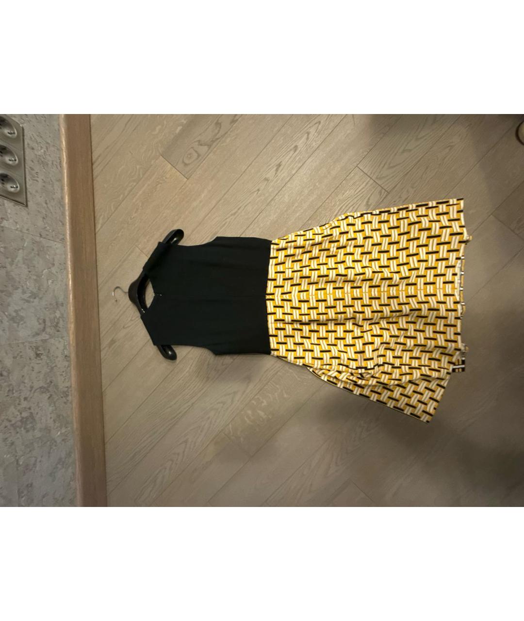 FENDI Мульти шелковое повседневное платье, фото 2