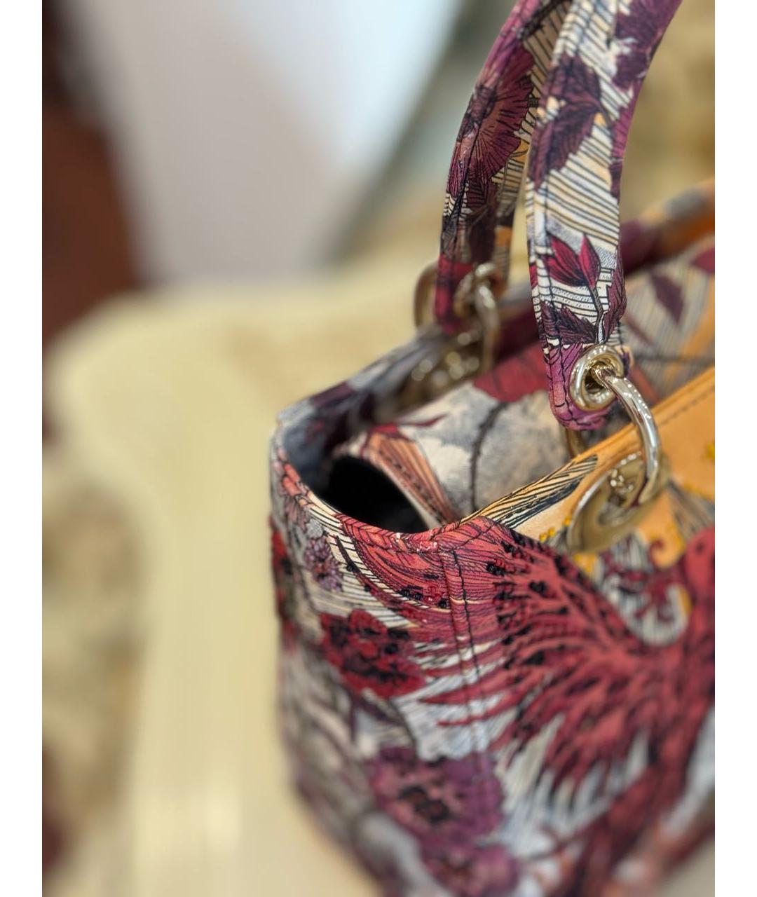 CHRISTIAN DIOR Мульти кожаная сумка с короткими ручками, фото 7