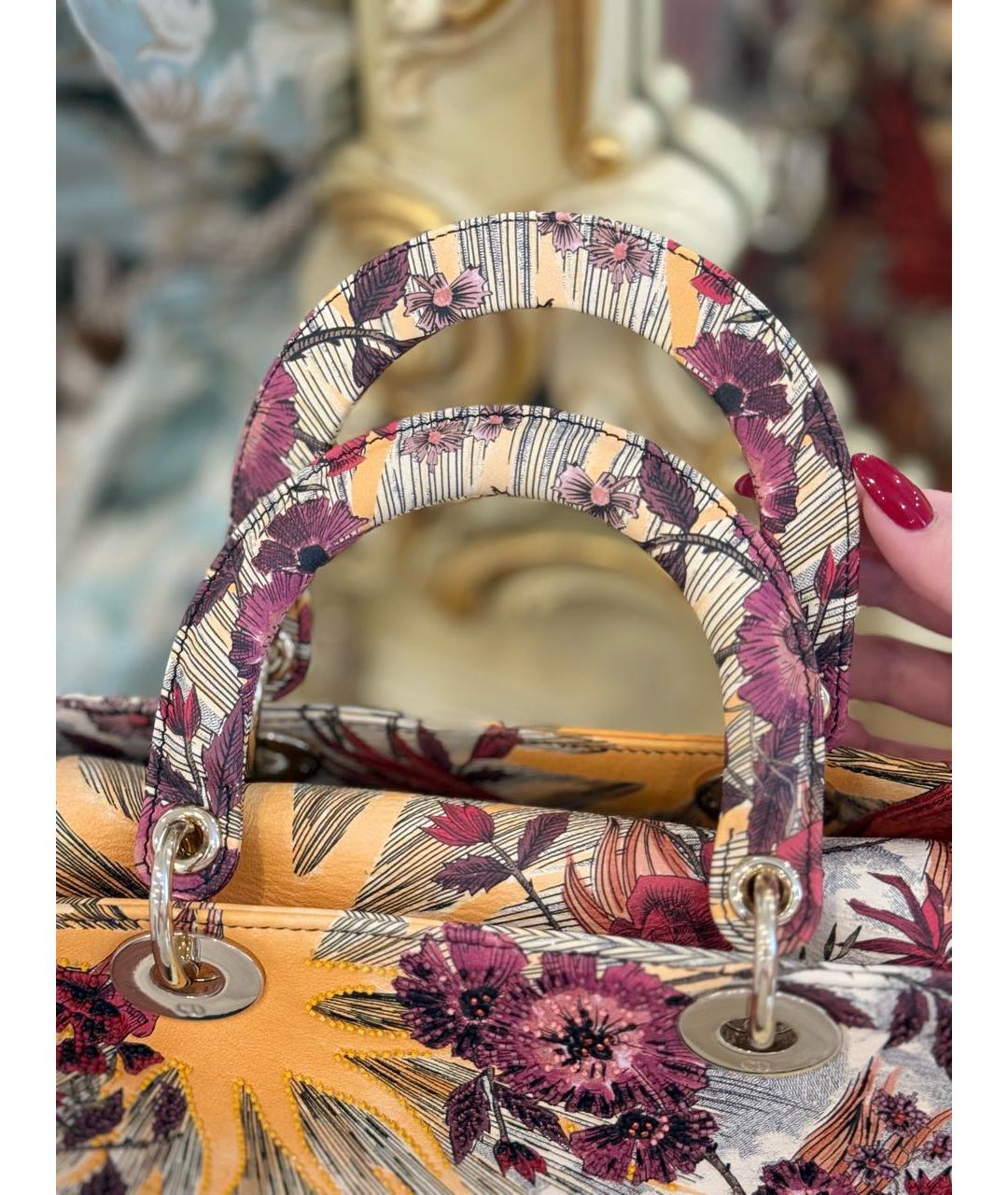 CHRISTIAN DIOR Мульти кожаная сумка с короткими ручками, фото 8