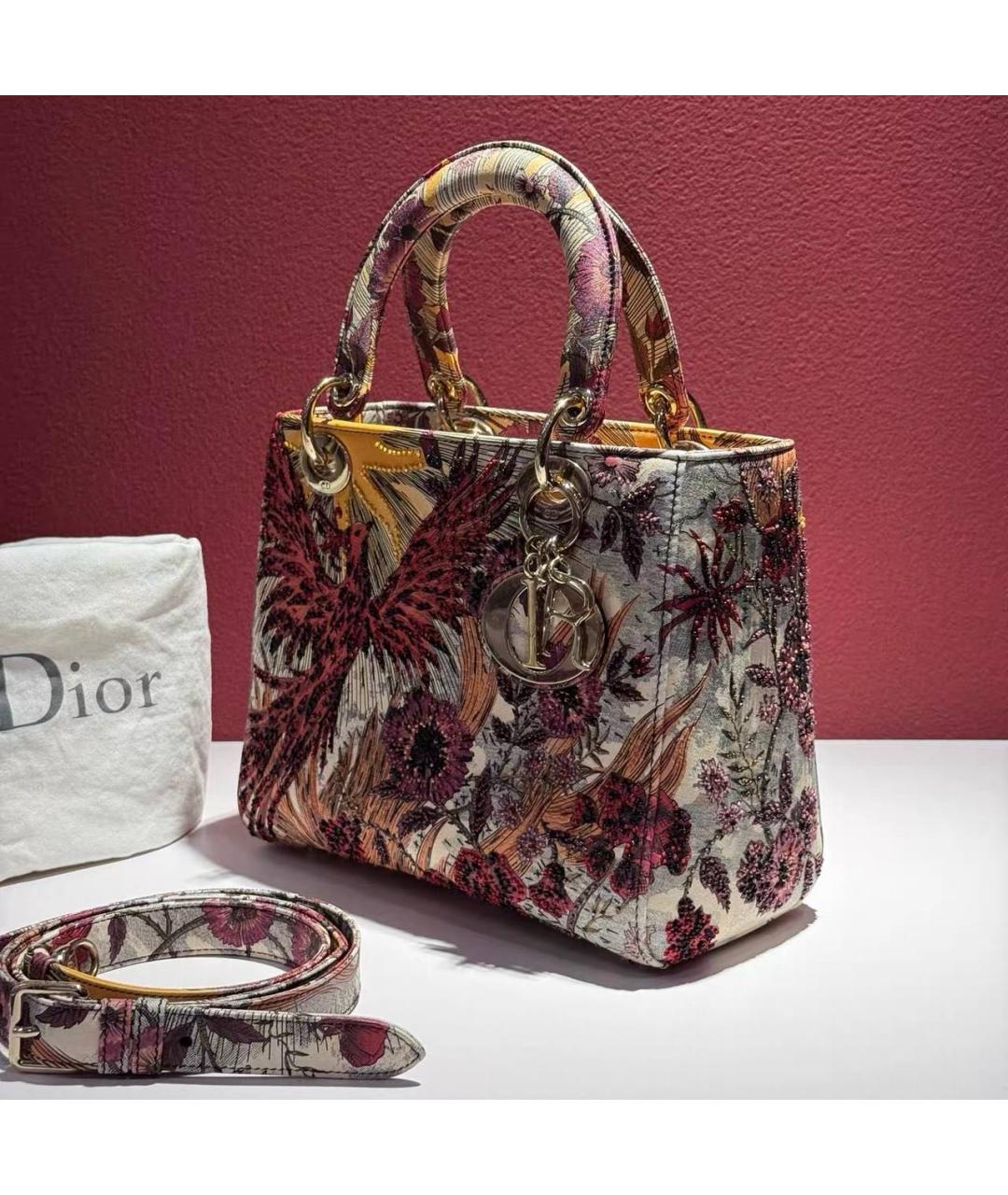 CHRISTIAN DIOR Мульти кожаная сумка с короткими ручками, фото 4