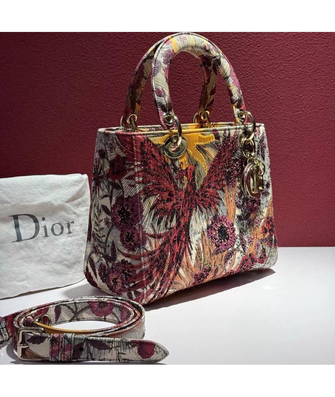 CHRISTIAN DIOR Мульти кожаная сумка с короткими ручками, фото 3