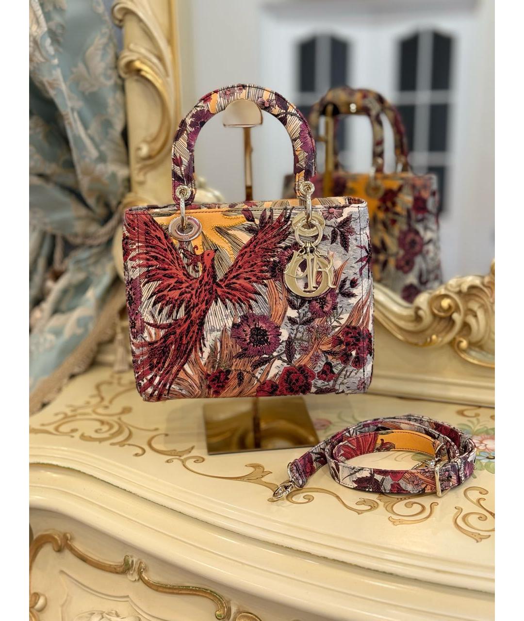 CHRISTIAN DIOR Мульти кожаная сумка с короткими ручками, фото 2