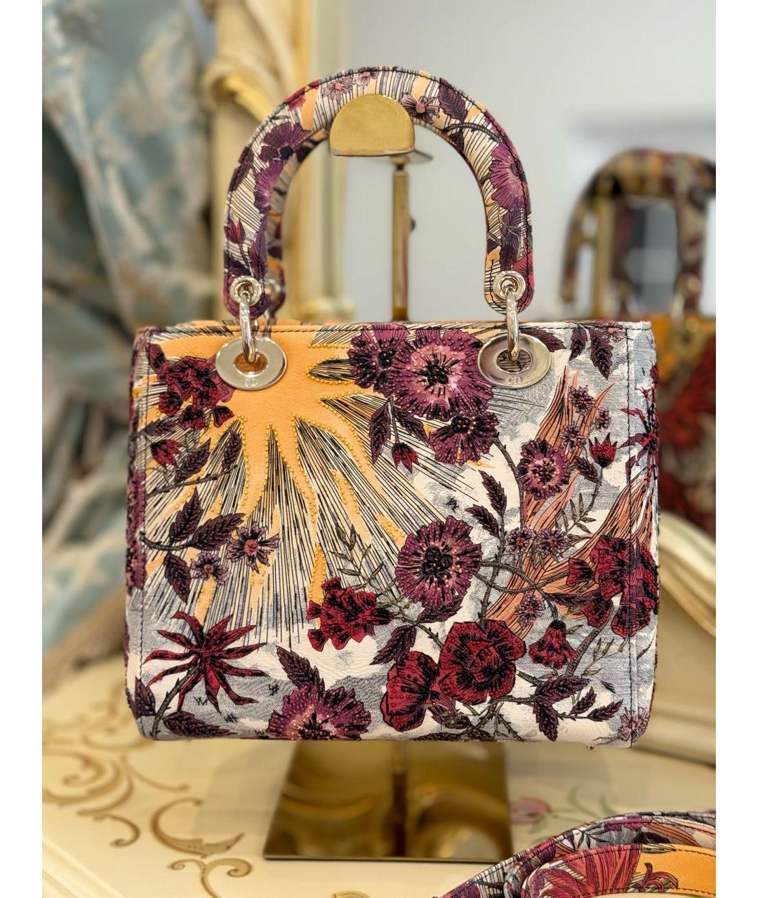 CHRISTIAN DIOR Мульти кожаная сумка с короткими ручками, фото 4