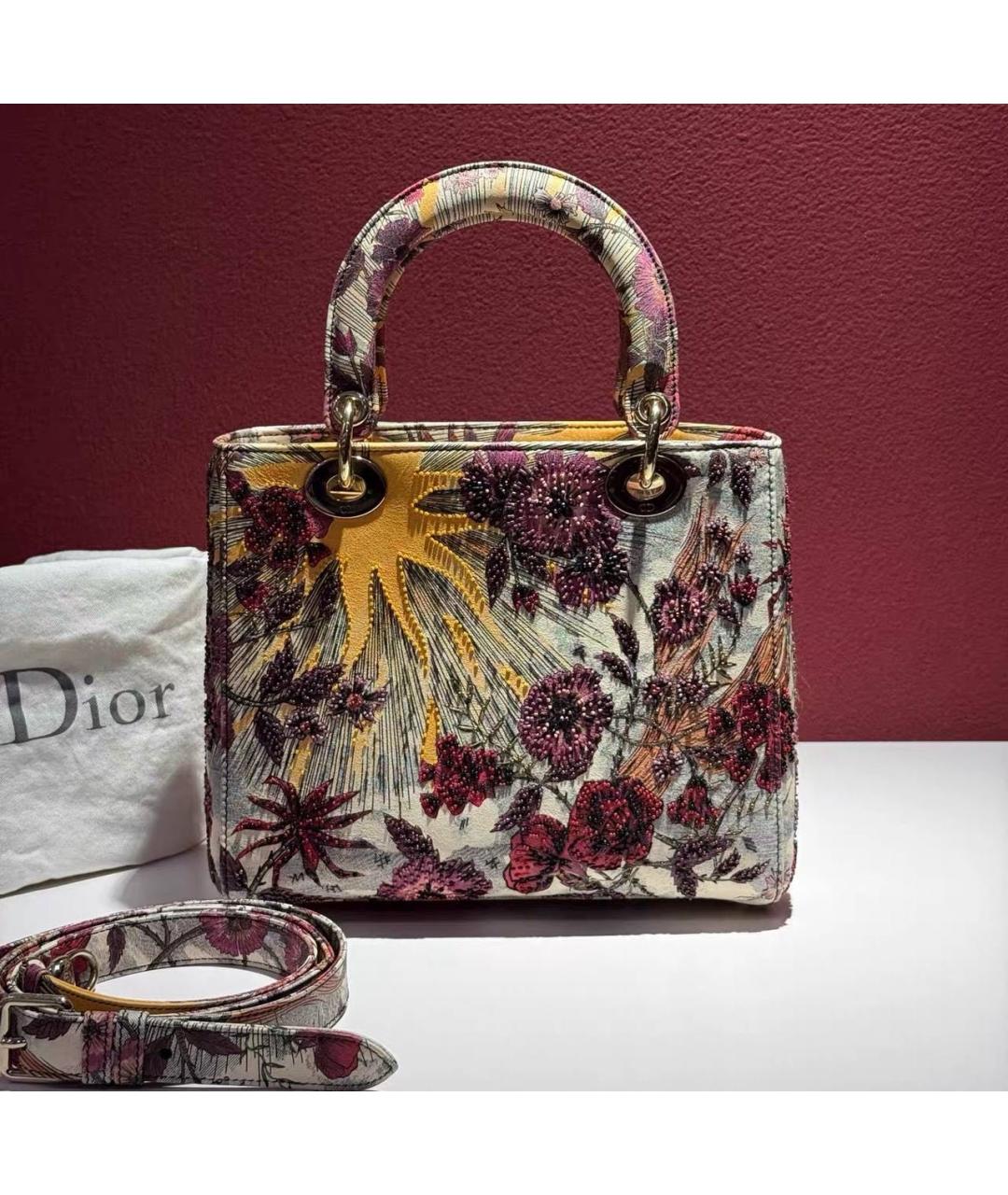 CHRISTIAN DIOR Мульти кожаная сумка с короткими ручками, фото 5