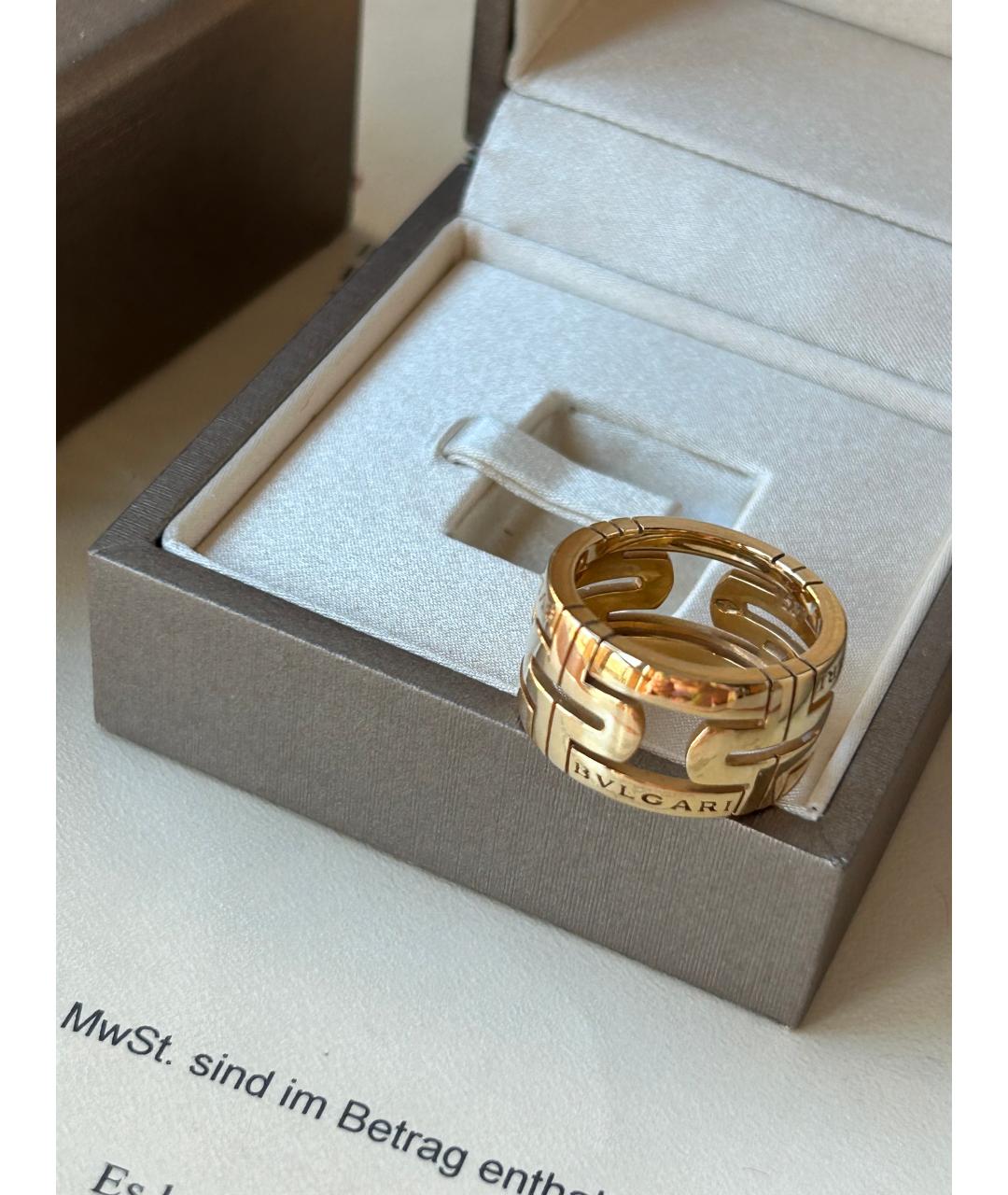 BVLGARI Золотое кольцо из желтого золота, фото 5