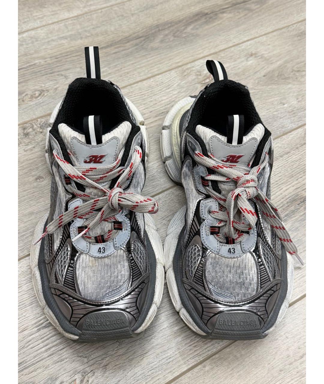 BALENCIAGA Антрацитовые текстильные кроссовки, фото 2