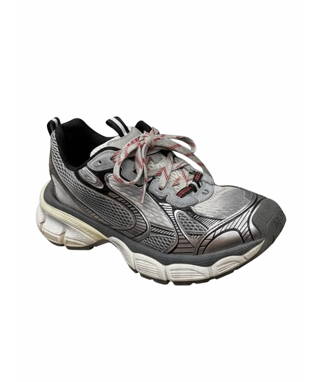 BALENCIAGA Антрацитовые текстильные кроссовки, фото 1