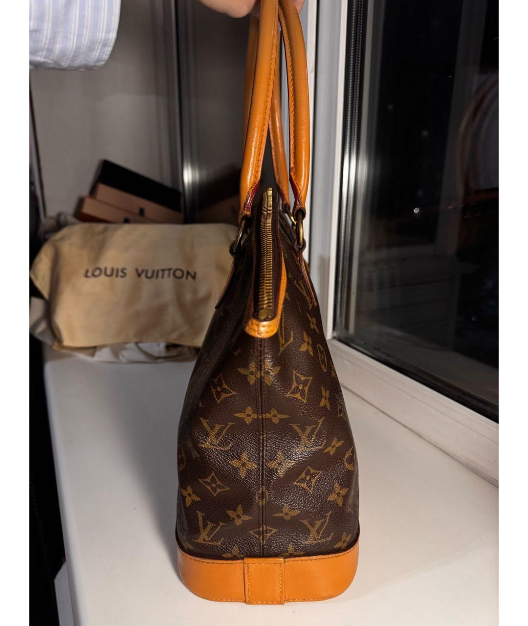 LOUIS VUITTON Коричневая сумка тоут, фото 4