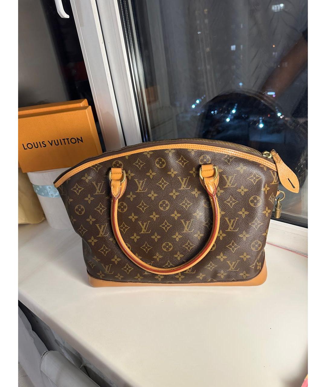 LOUIS VUITTON Коричневая сумка тоут, фото 2