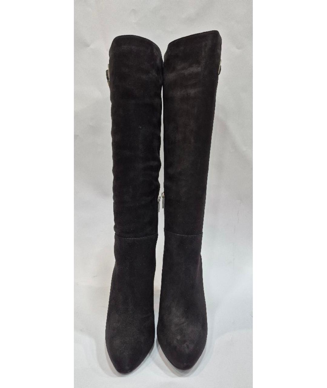 LE SILLA Черные замшевые сапоги, фото 2