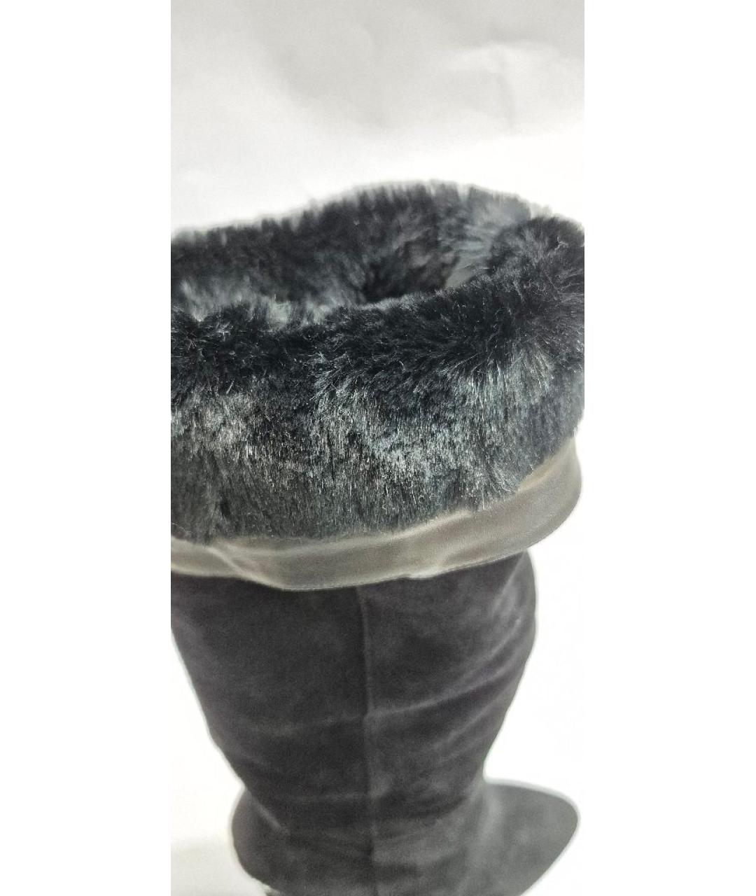 LE SILLA Черные замшевые сапоги, фото 8