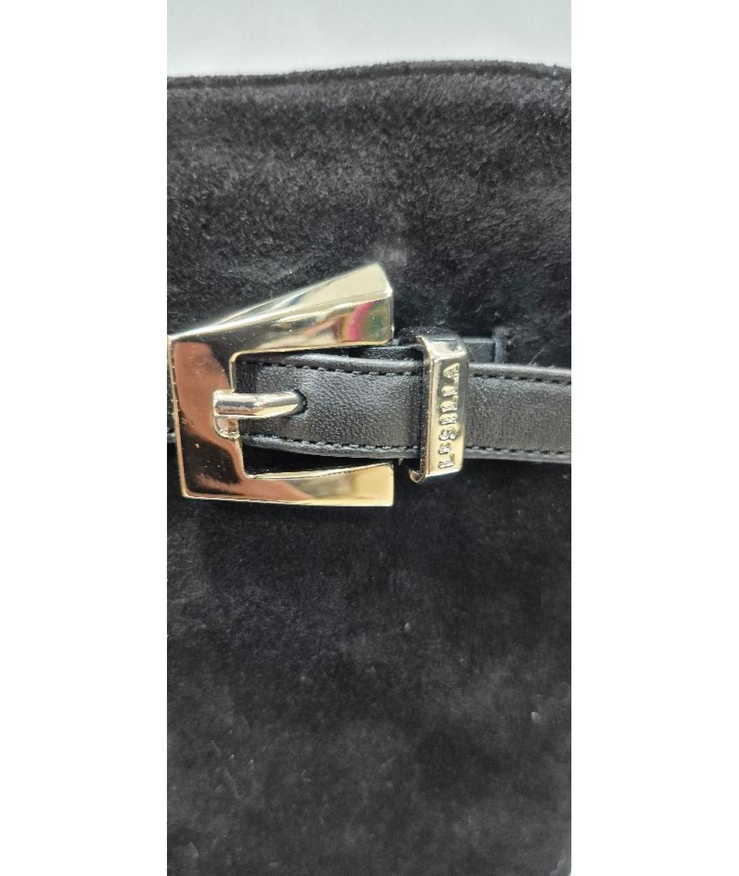 LE SILLA Черные замшевые сапоги, фото 6