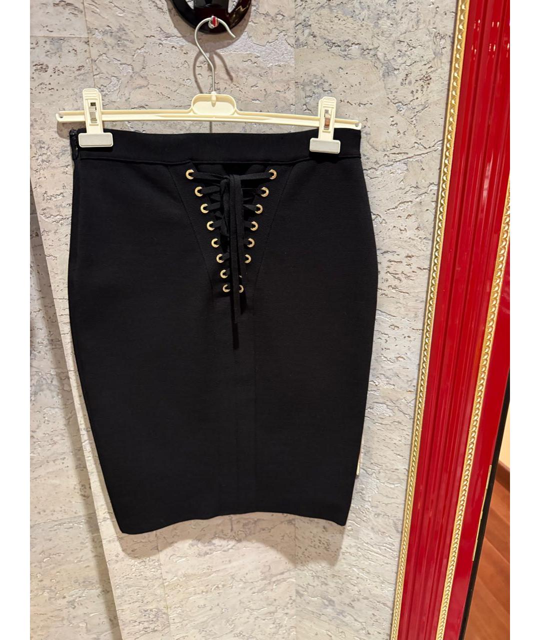 GIVENCHY Черная шерстяная юбка миди, фото 2