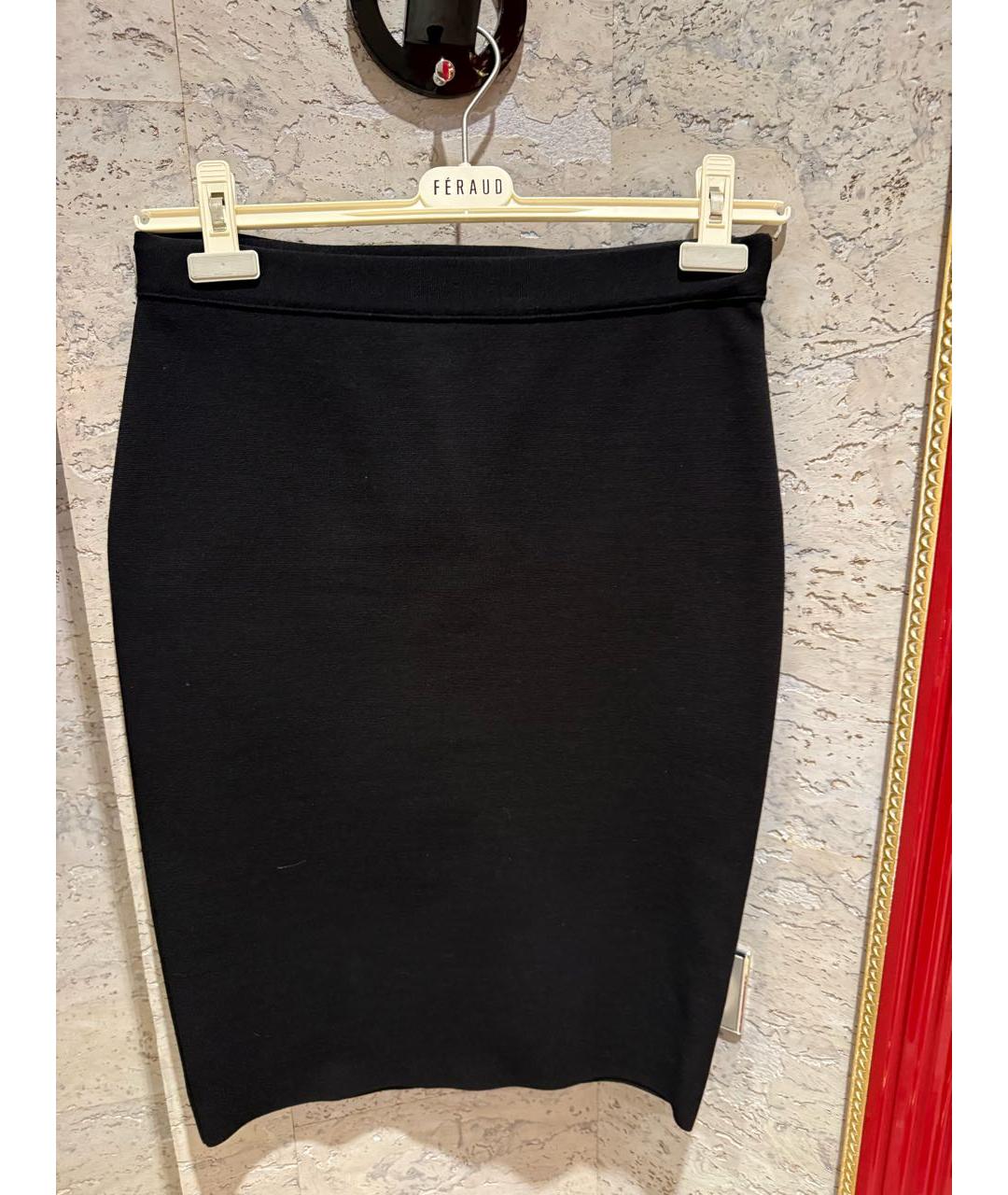 GIVENCHY Черная шерстяная юбка миди, фото 3