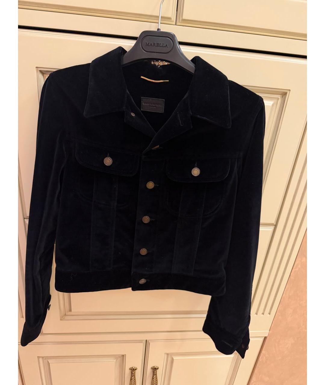 SAINT LAURENT Черная куртка, фото 3