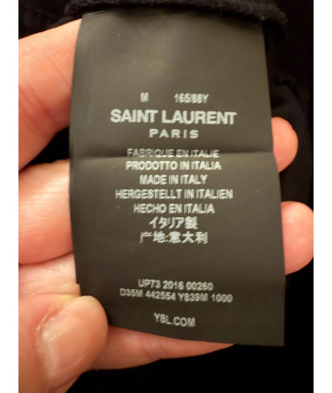 SAINT LAURENT Черная куртка, фото 6