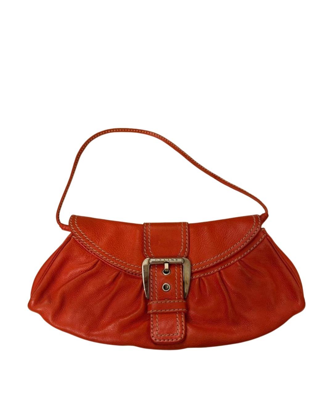 CELINE Красная кожаная сумка через плечо, фото 1