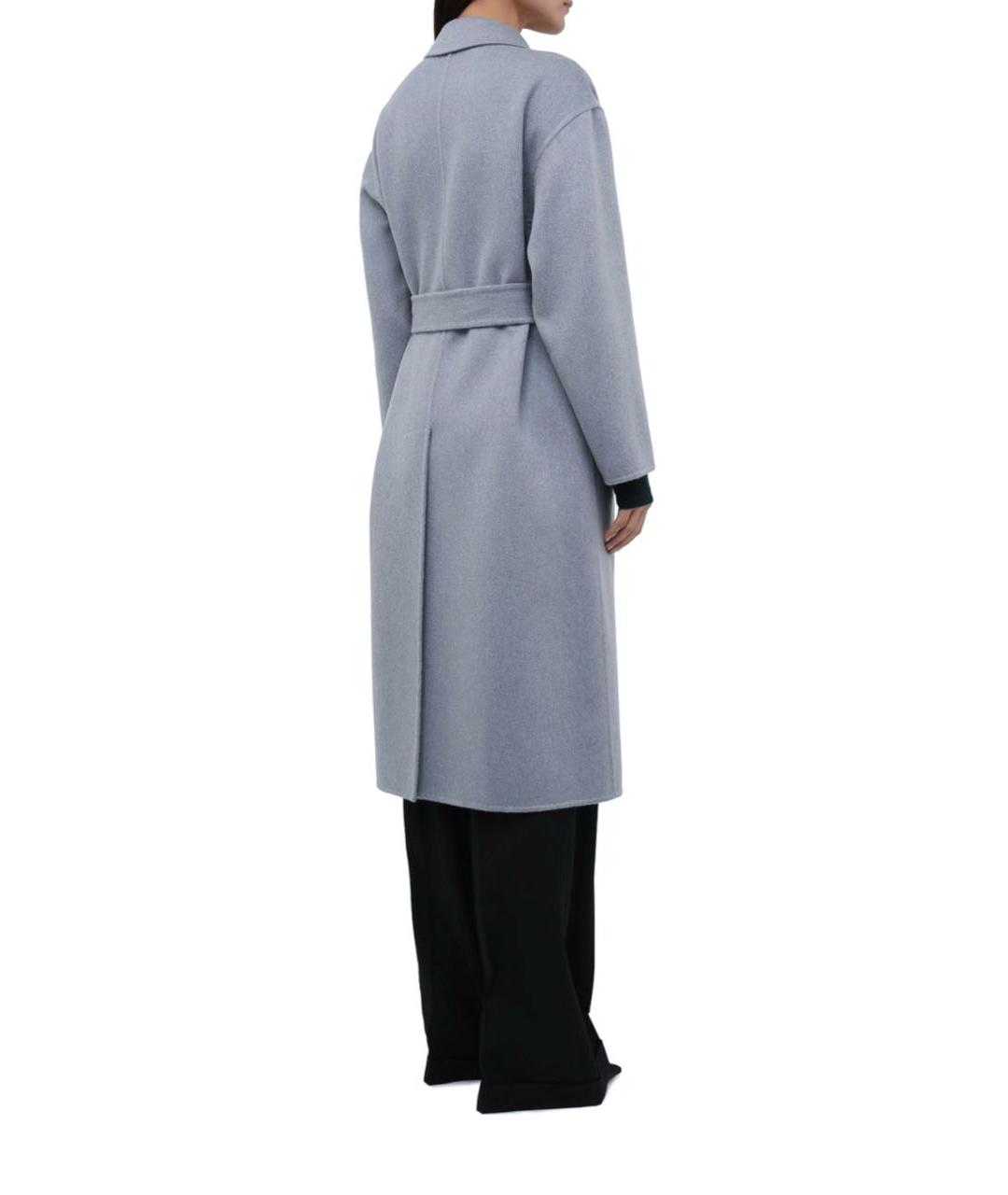 BRUNELLO CUCINELLI Голубое кашемировое пальто, фото 4