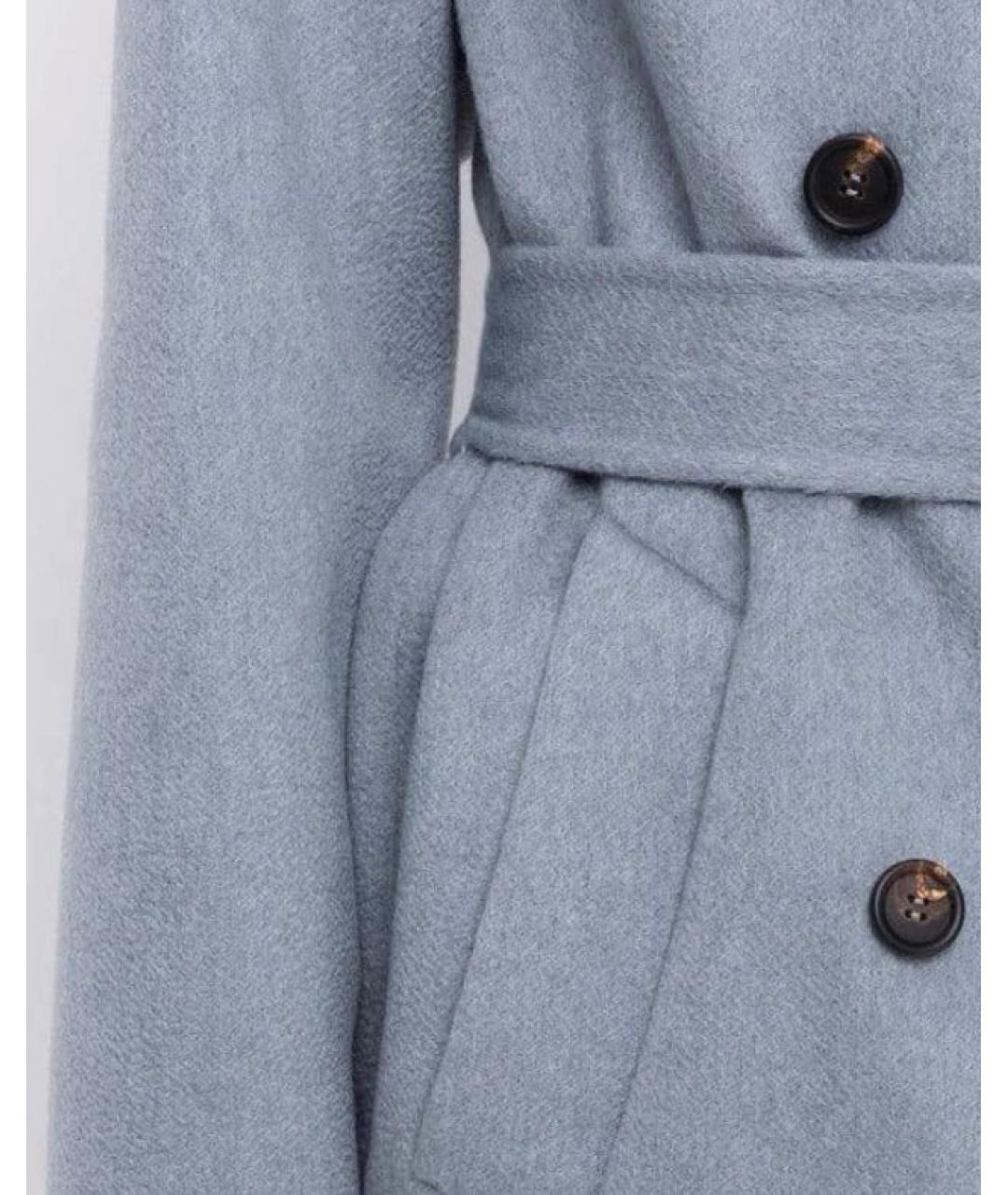 BRUNELLO CUCINELLI Голубое кашемировое пальто, фото 5