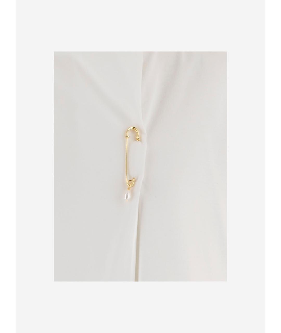 Carven Белая хлопковая футболка, фото 3