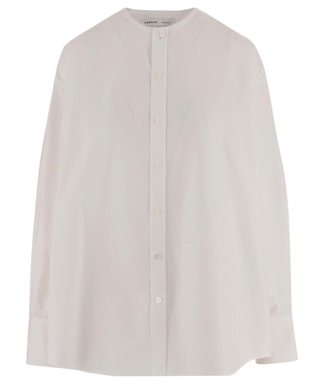 Carven Белая хлопковая рубашка, фото 1