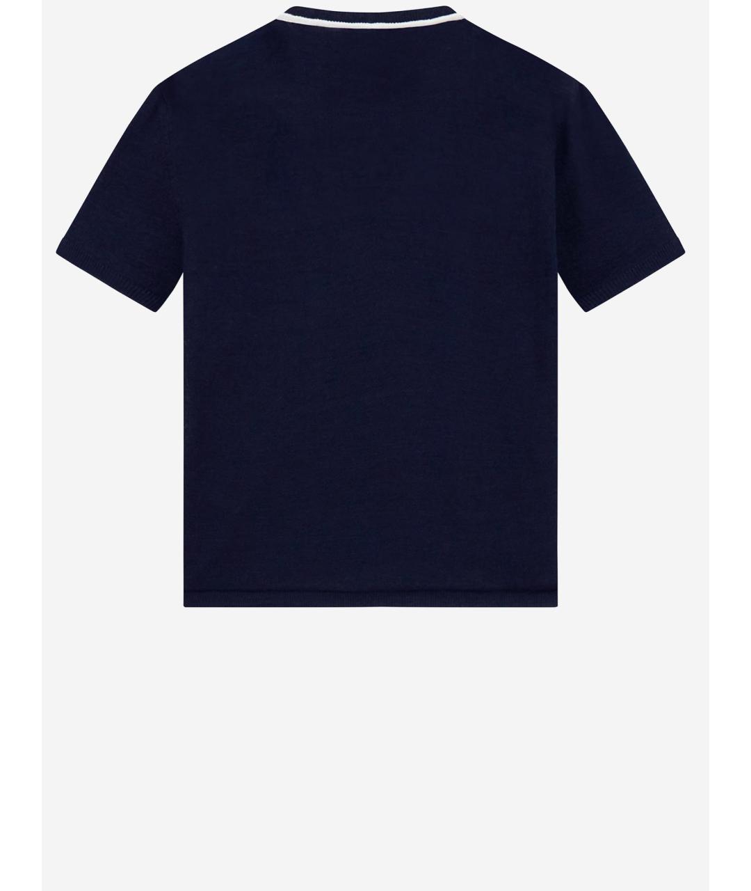 GIORGIO ARMANI Синяя футболка, фото 2