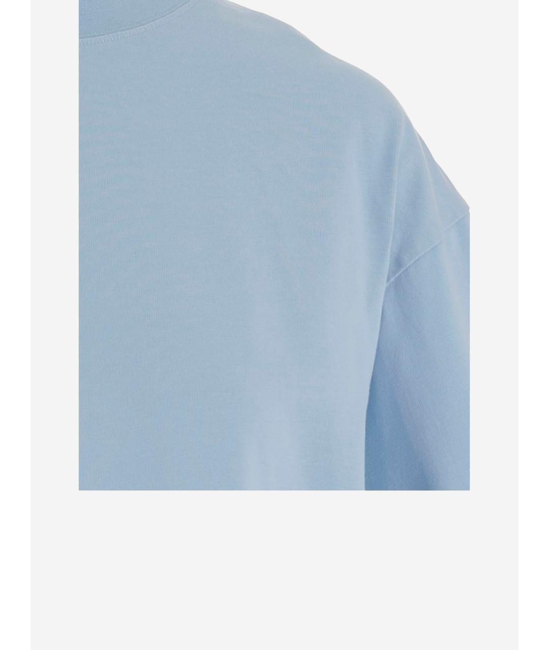 Carven Голубая хлопковая футболка, фото 3