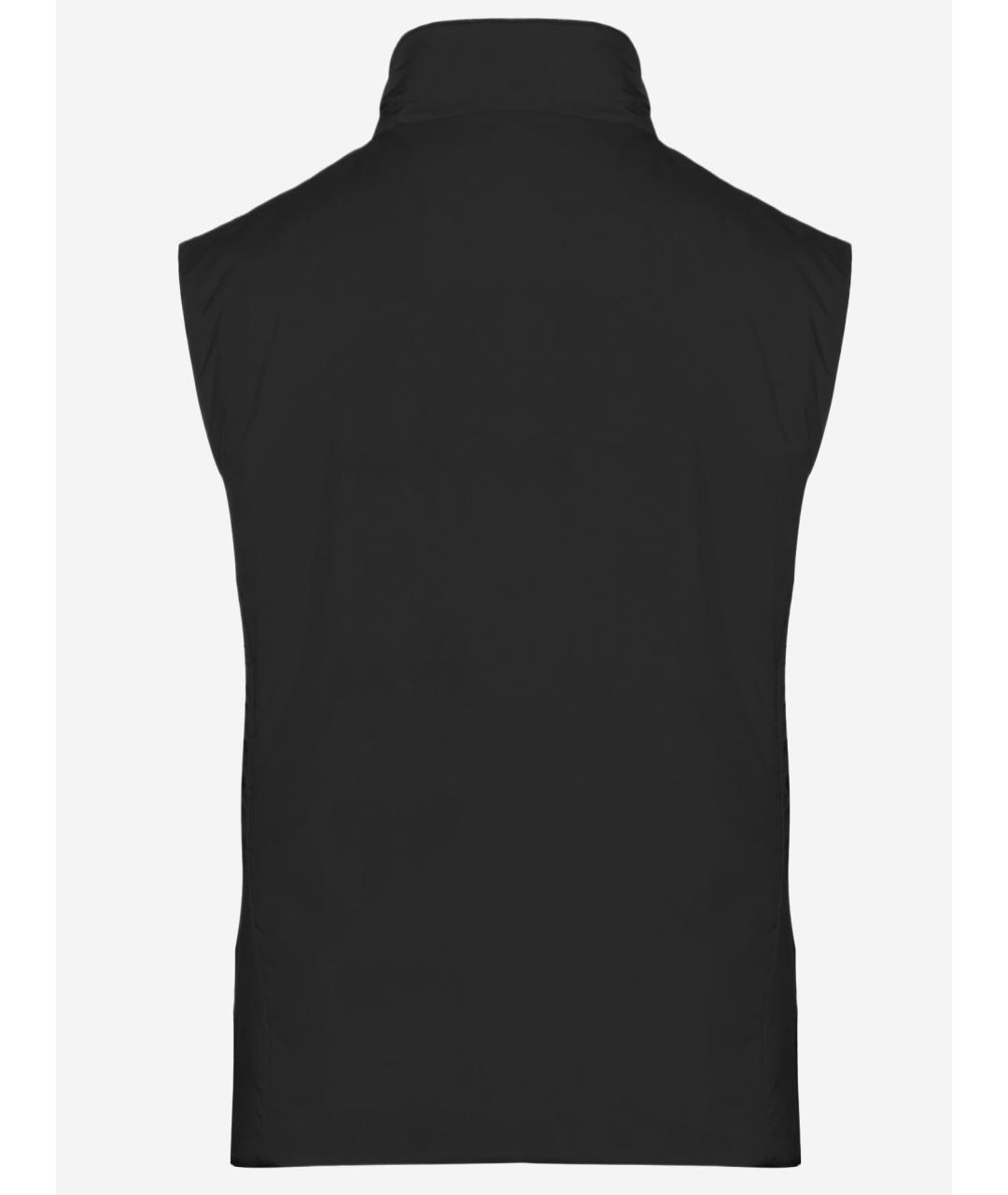 MOORER Черный синтетический жилет, фото 2