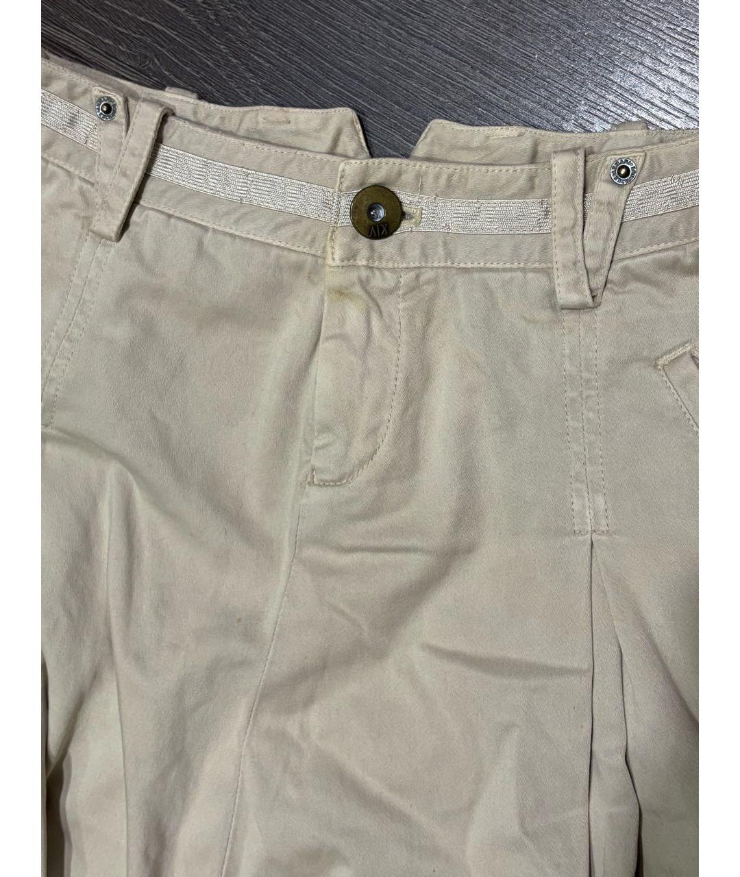 ARMANI EXCHANGE Бежевая хлопковая юбка миди, фото 5