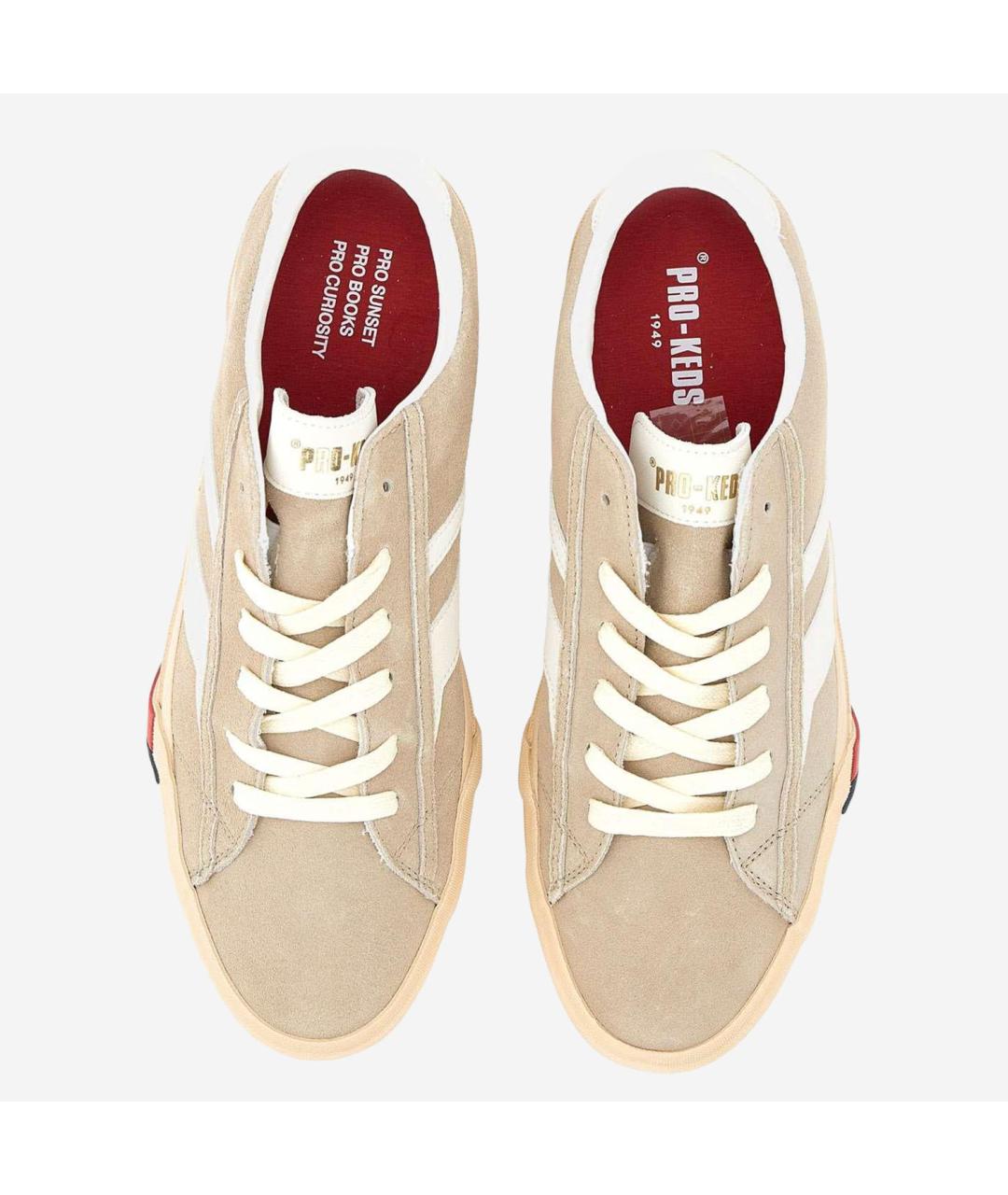 PRO-KEDS Бежевые замшевые низкие кроссовки / кеды, фото 2