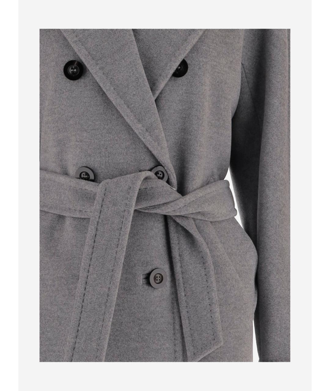 MAX MARA Серое шерстяное пальто, фото 3