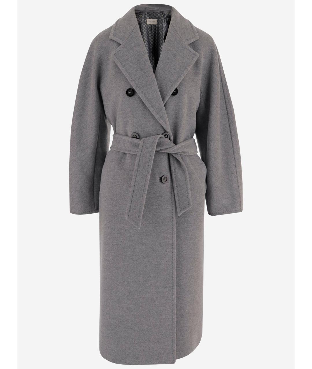 MAX MARA Серое шерстяное пальто, фото 4