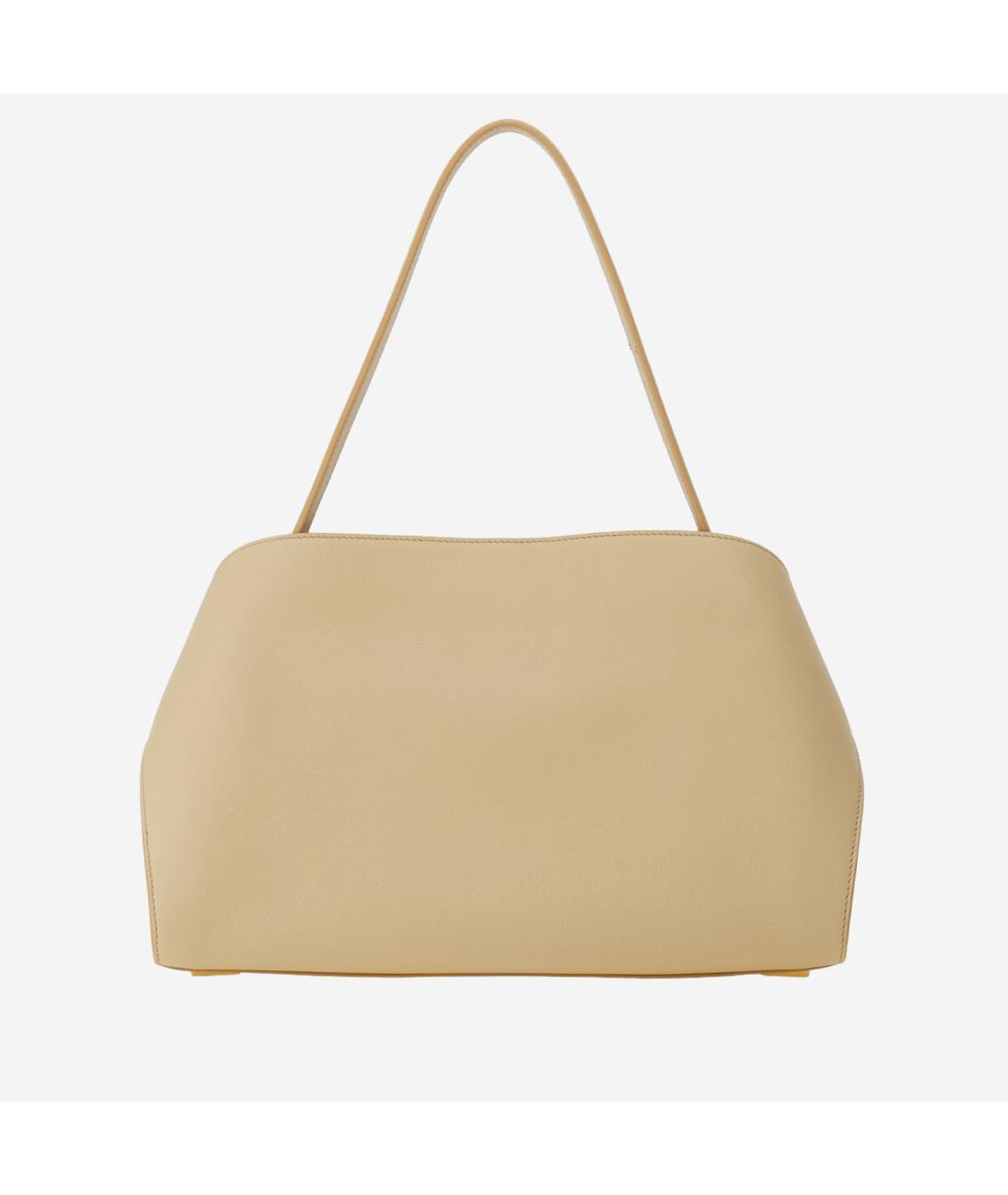 FERRAGAMO Бежевая кожаная сумка через плечо, фото 4