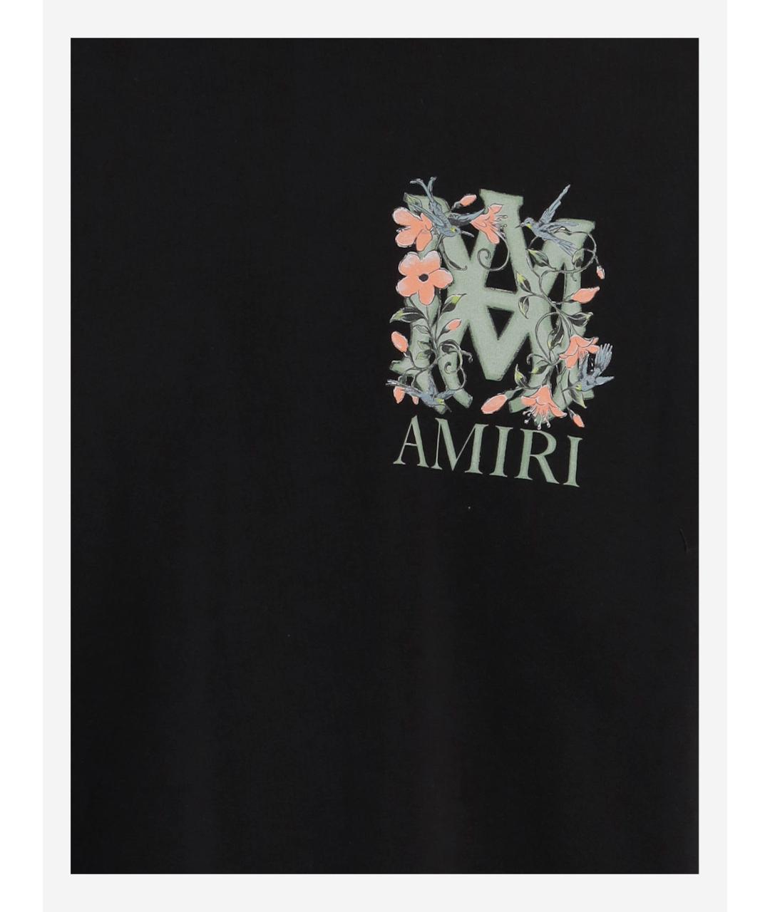 AMIRI Черная хлопковая футболка, фото 3