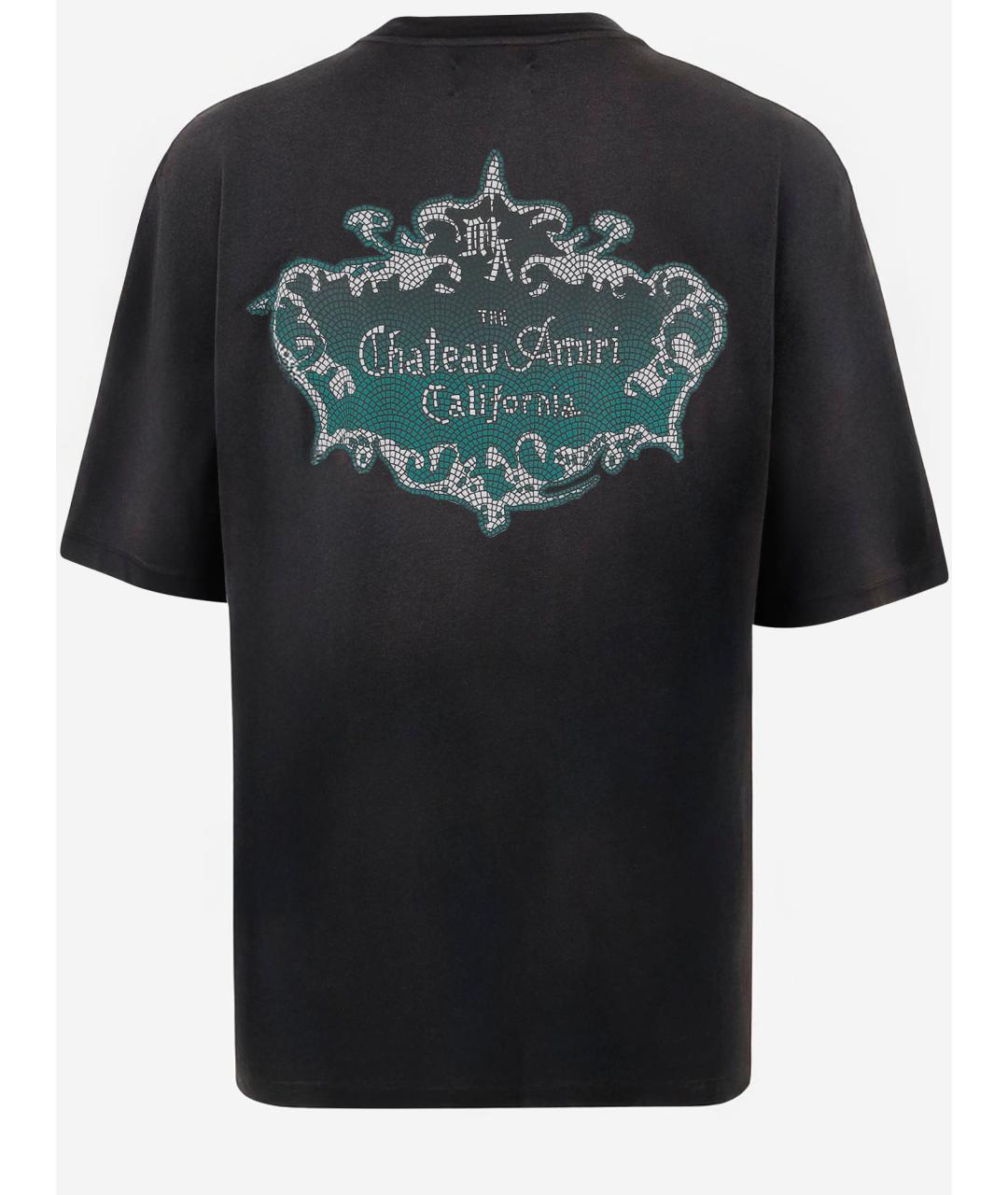 AMIRI Черная хлопковая футболка, фото 2