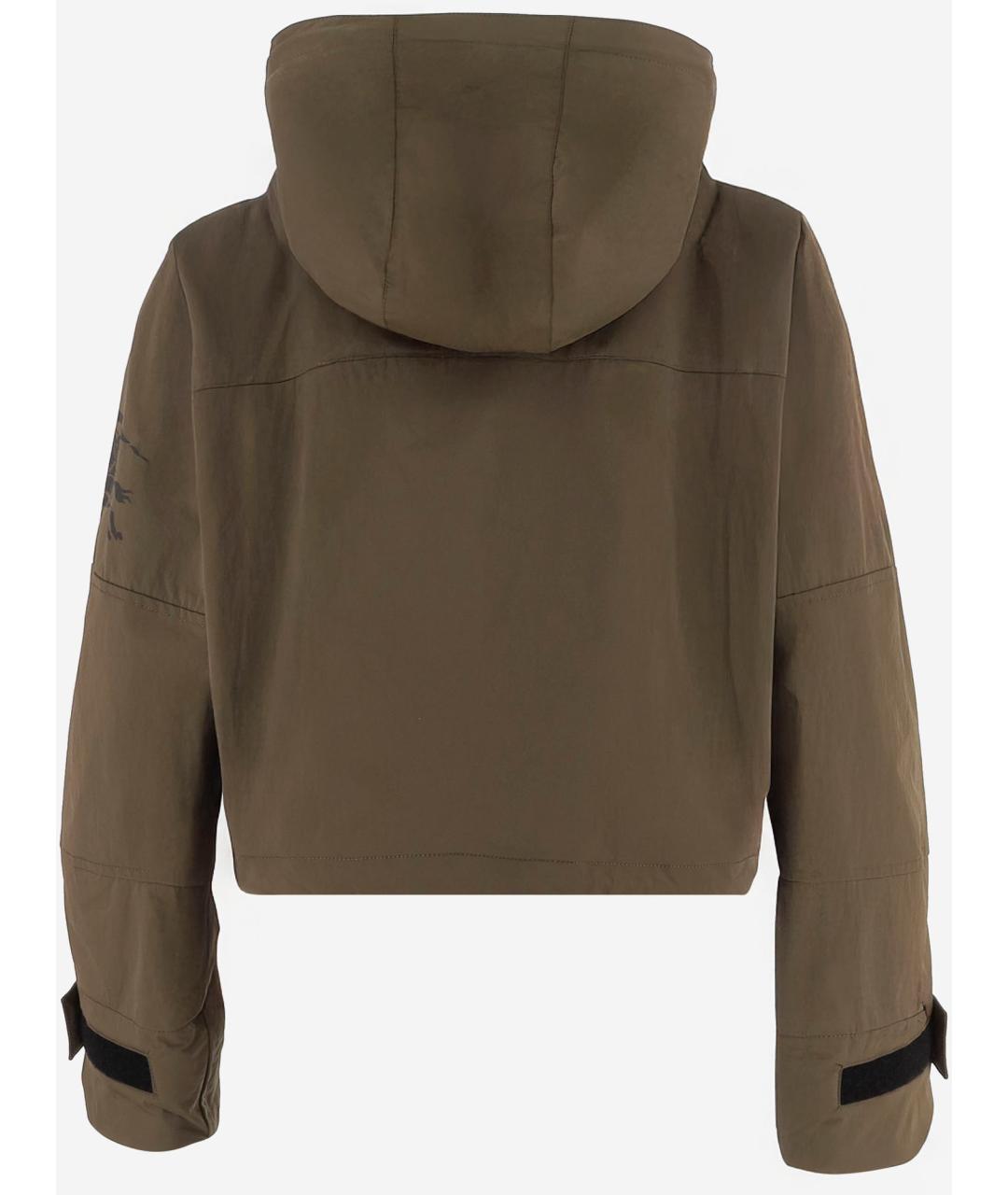 BURBERRY Хаки полиамидовая куртка, фото 3